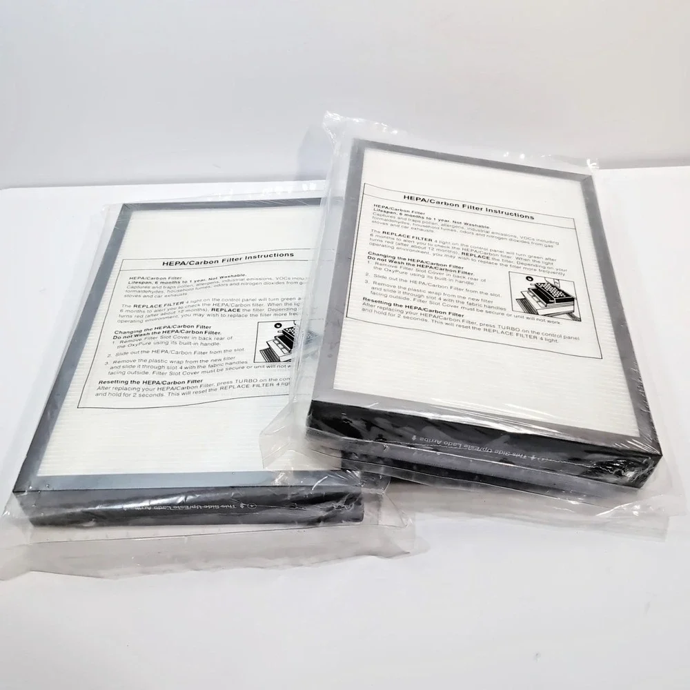 2 Replacement Filters For NUWAVE OxyPure HEPA/Carbon 47004 2 Filters